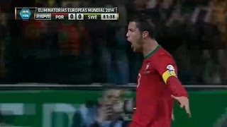 Suecia vs Portugal 23 All Goals amp Highlights 19112013 World Cup Qualification 2014 [upl. by Nad492]