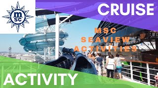 MSC SEAVIEW 🛳 20 ACTIVITES GRATUITES ET PAYANTES MSC CRUISES [upl. by Araiet]