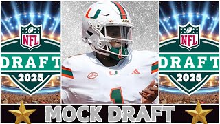 2 Round 2025 NFL Mock Draft with Trades  Raiders Trade Up 💥 [upl. by Ecirtel415]