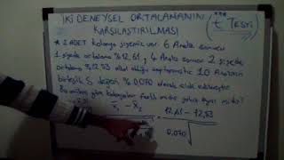 t Testi  Analitik Kimya I [upl. by Rogovy]