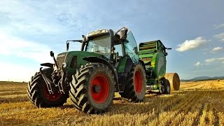 Żniwa 2016 Prasowanie Słomy Fendt 716 Vario  McHale V660 Renault 14514  Lely Welge RP445 [upl. by Julis291]