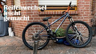 1 Fahrradreifen wechseln leicht gemacht  Dirt Bike Fahrrad [upl. by Akimrehs962]