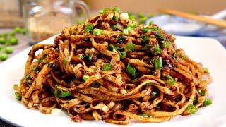 Zero Skills Needed Szechuan Spicy LoMein 四川香辣干捞面 Chinese Dry Chilli Garlic Noodles Recipe [upl. by Arlinda]