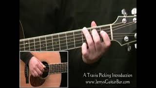 Beginning Travis Picking  a Fingerpicking Guitar Lesson [upl. by Alexandrina]