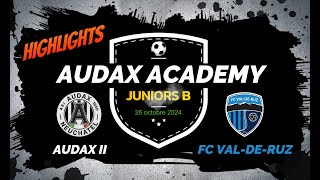 Highlights  Audax Academy  FC ValdeRuz [upl. by Kale]