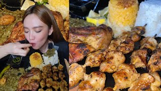 PWET NG MANOK ISOL  INASAL  LAING MUKBANG  Filipino Lunch [upl. by Ainivad]