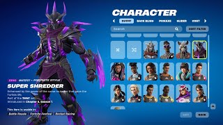 NEW 2820 LEAKED SKINS amp EMOTES Fortnite Shredder Skin TMNT Mini Pass Bundles amp Free Rewards [upl. by Bouton]