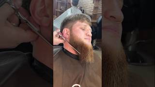 Long beard cut beard barber shortsfeed [upl. by Laehcar965]