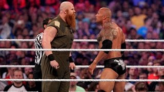 The Rock vs Erick Rowan WrestleMania 32 [upl. by Balac161]