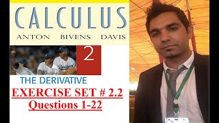 Calculus Ch  2 Ex  22 Question 122 The Derivatives of Functions Howard Anton 10th Ed [upl. by Vaden]