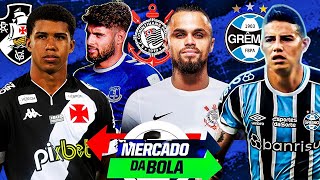 ÚLTIMAS DO MERCADO DA BOLA  MEIA QUER VOLTAR AO VASCO  MICHAEL NO CORINTHIANS  GRÊMIO TENTA JAMES [upl. by Natanoy]