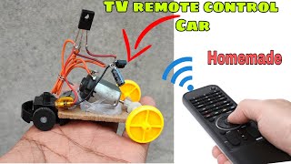 How to make TV remote control Car Using IR ReceiverRemote Control Car kai se BanayeIR receiver car [upl. by Salohcim]