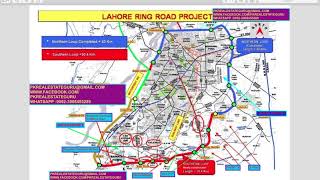 INFORMATION  RING ROAD SOUTHERN LOOP MAP LAHORE [upl. by Aisatsan156]