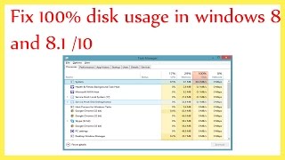 100 disk usage windows 81 fix [upl. by Akeinahs]