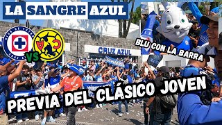 La Sangre Azul – El COLOR de la Previa del CRUZ AZUL vs América – Clásico Joven 2024 [upl. by Kan822]