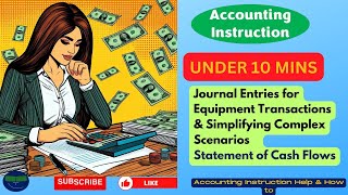 Journal Entries for Equipment Transactions amp Simplifying Complex Scenarios Statement of Cash Flows [upl. by Consuela]