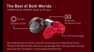 Phiaton MS 300 BA Hybrid Drivers [upl. by Hgielram699]