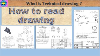 How to read technical drawing  what is technical drawing  explained in tamil new mechanical mind [upl. by Yesdnyl]