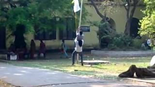 Oru Mexican Aparatha original video breaking SFI flag tower  Maharajas College Ernakulam [upl. by Yr349]