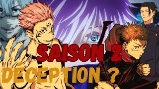 JUJUTSU KAISEN saison 2 futur DÃ‰CEPTION ou MASTERCLASS [upl. by Galloway183]