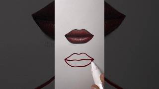 Let’s Draw Lips with Realism Technique 👄 art turorial drawing [upl. by Abigail474]