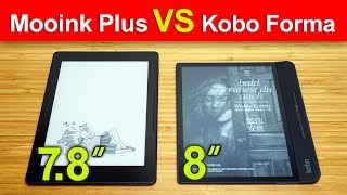 Mooink Plus vs Kobo Forma 78吋 與 8吋 電子閱讀器 電子書 比較 [upl. by Robinia333]