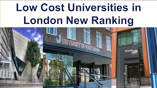 Top 10 Low Cost Universities in London New Ranking  University of West London [upl. by Akimrej]