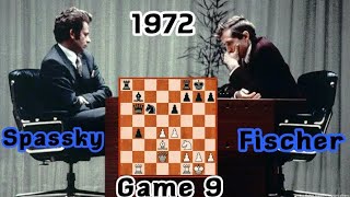 Boris Spassky vs Bobby Fischer  World Championship Match 1972 rd 9 [upl. by Mungam324]