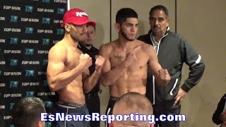 TITO SERRANO VS ALEX SAUCEDO FACE OFF amp WEIGH IN  EsNews Boxing [upl. by Previdi430]