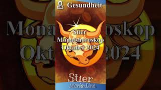 Stier GESUNDHEIT 🩺 Horoskop Oktober 2024 [upl. by Leinahtam]