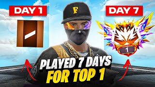 Region Top 1 possible in full map free fire  Region done in 24 hours🔥  From Noob to Grandmaster [upl. by Suraved767]