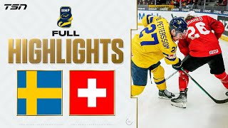 Sweden vs Switzerland FULL HIGHLIGHTS  2024 World Junior Championship quarterfinal [upl. by Anyel103]