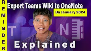 What They Didnt Tell You About Export Teams Wiki to OneNote [upl. by Cynera]