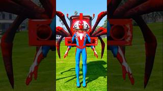 GTA V VENOM DUMPS SPIDERMAN FOR CHOOCHHOO CHARLES SPIDERS 🕷️🕸️  shorts gta5 [upl. by Aihtibat]