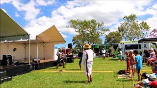 HOWICK SUMMER FESTIVAL  ROMAN GLADIATOR  Crupellarius vs Hoplomachus [upl. by Royd342]