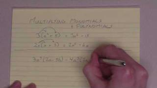 Multiplying Monomials and Polynomials [upl. by Khano883]