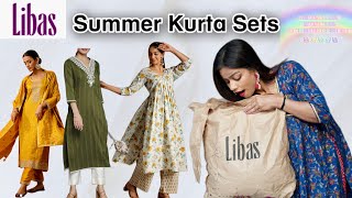 Summer Kurta Sets from Libas🌸  Giveaway winner announcement🏆  Rugees Vini libas [upl. by Whorton551]