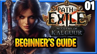 Path of Exile Settlers Of Kalguur League Starter Beginners Guide Melee Rogue Act 1 Part 1 [upl. by Hach]