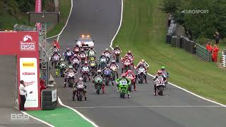 2022 Bennetts British Superbike Championship  RD7  Cadwell Park  eBay Sprint Race highlights [upl. by Ahsinirt]