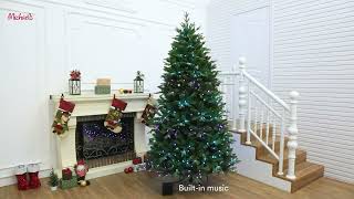 10742900 75ft PreLit Melody Spruce Artificial Christmas Tree Color Changing Mini LED  Michaels [upl. by Tollman498]