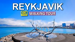 Reykjavik Iceland 🇮🇸  4K Walking Tour of the Citys Enchanting Streets [upl. by Lled]