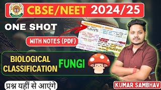 Kingdom Fungi l Class 11 One Shot  Biological Classification For NEET l CBSE Exam [upl. by Nylad459]