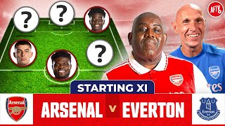 Arsenal vs Everton  Starting XI Live  Premier League [upl. by Anesor]