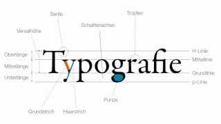 Typografie  Grundbegriffe [upl. by Enyala]