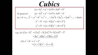 11X1 T01 05 cubics 2024 [upl. by Natek]