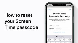 How to reset your Screen Time passcode on iPhone iPad and iPod touch — Apple Support [upl. by Tsirhc94]