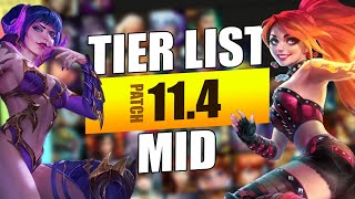 NEW TIERLIST for PATCH 114  SMITE [upl. by Laitselec328]