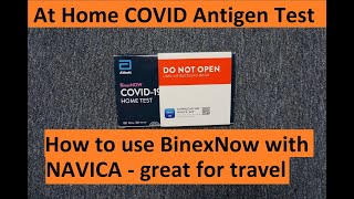 How to use BinaxNOW COVID Antigen Test with eMed NAVICA  Home Test [upl. by Rehptosirhc27]