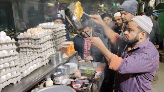 Indias Fastest Omelet Making  Bread Cheese Omelette  Indian Street Food [upl. by Gertruda]