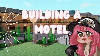 Building a motel in bloxburg  130k  speed build voice over [upl. by Lolande]